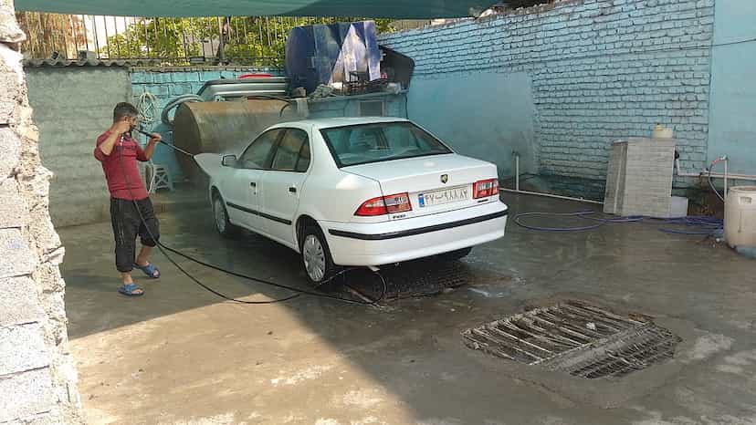 عکس کارواش ایرانمهر در یادگار قائم شهر