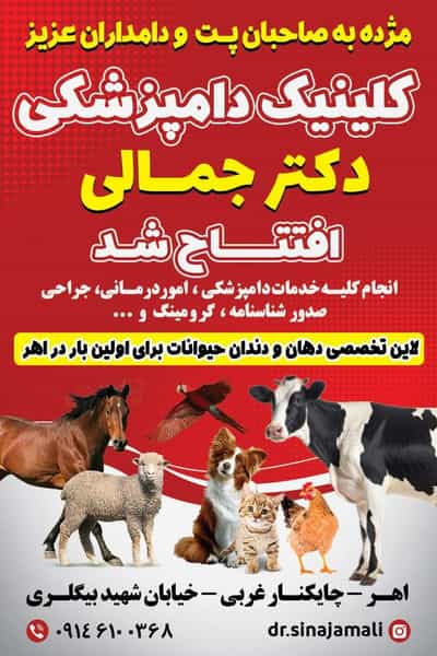 عکس کلینیک دامپزشکی دکتر جمالی در شهر اهر
