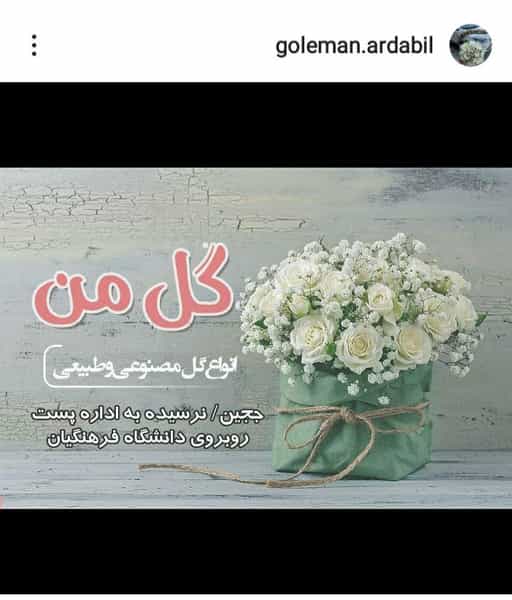 عکس گل فروشی گل من در ججین اردبیل