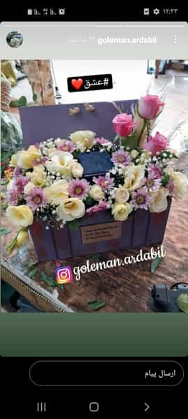 عکس گل فروشی گل من در ججین اردبیل