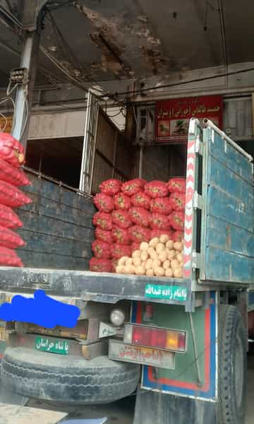 عکس میدان میوه و تره بار شهر قزوین در حمام بلور قزوین