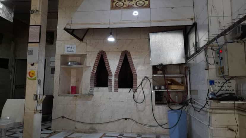 عکس نانوایی سنگکی سعیدی در شهر قم