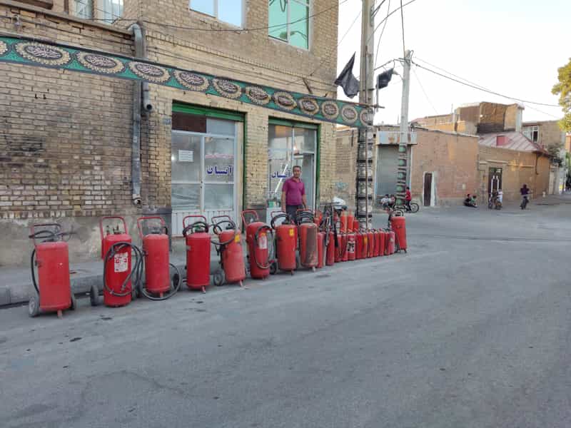 عکس خدمات شارژ کپسول های آتش نشانی آتشبان در حسن آباد ارومیه