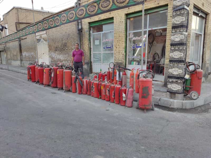 عکس خدمات شارژ کپسول های آتش نشانی آتشبان در حسن آباد ارومیه
