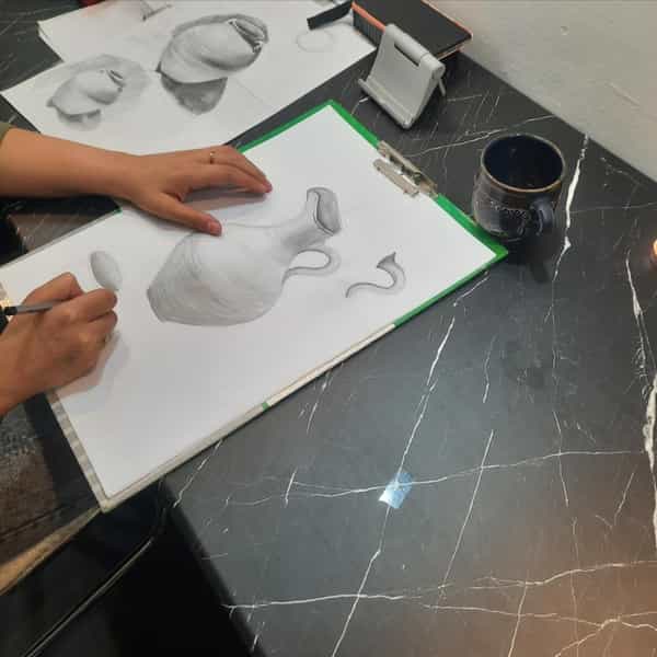 عکس گالری هنری تخصصی لذت نقاشی در امامبر فومن