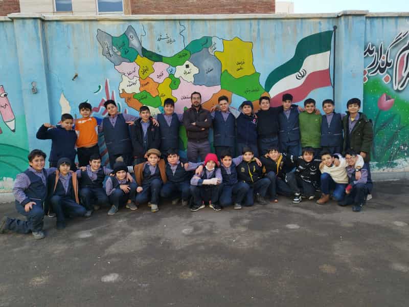 عکس مدرسه ابتدایی داوود میرزایی در دروازه ارک زنجان