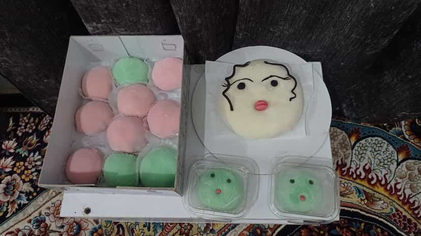 عکس کیک خانگی یاسی در جوی شور قم