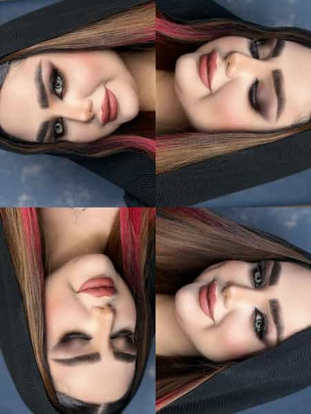 عکس میکاپ عروس و محفلی در گلستان کرمانشاه