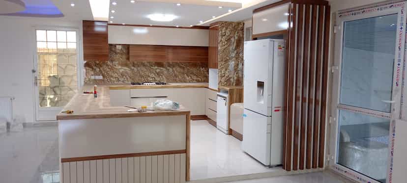 عکس دکوراسیون پازل چوب در صنعتی دکتر بهشتی تبریز