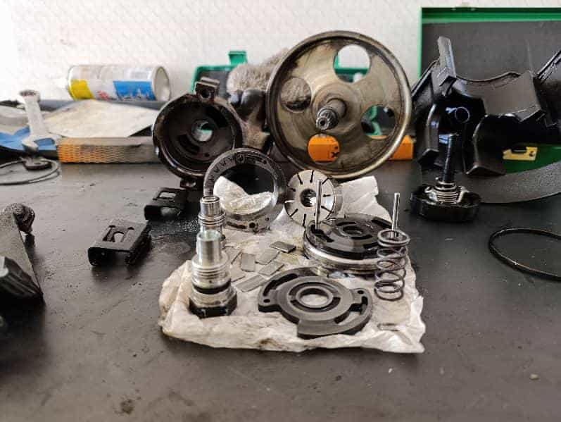 عکس جلوبندی وهیدرولیک فرمان مجتبی تامرادی در منبع آب اهواز