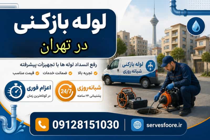عکس لوله بازکنی تهران ارزان بی واسطه تمام نقاط