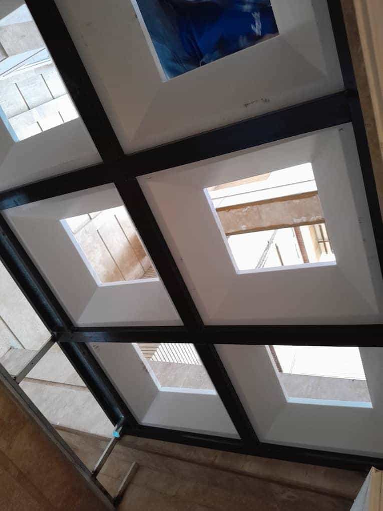 عکس نورگیر ساز سازنده سقف پاسیو ، سقف حیاط خلوت و نورگیر پاسیو صادقیه