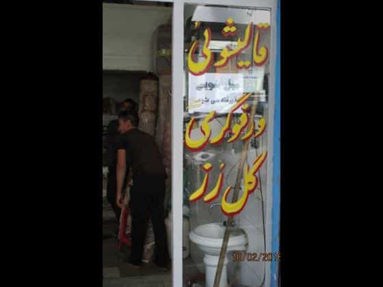 عکس قالیشویی گل رز در شیوا