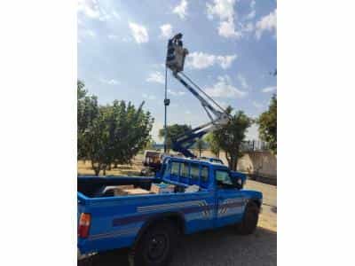 عکس اجاره بالابر و نیسان بالابر تا ارتفاع 10 متر  و 12 متر در تهران 