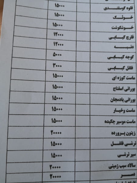 عکس کباب و جگر دلشدگان در هوانیروز تهران