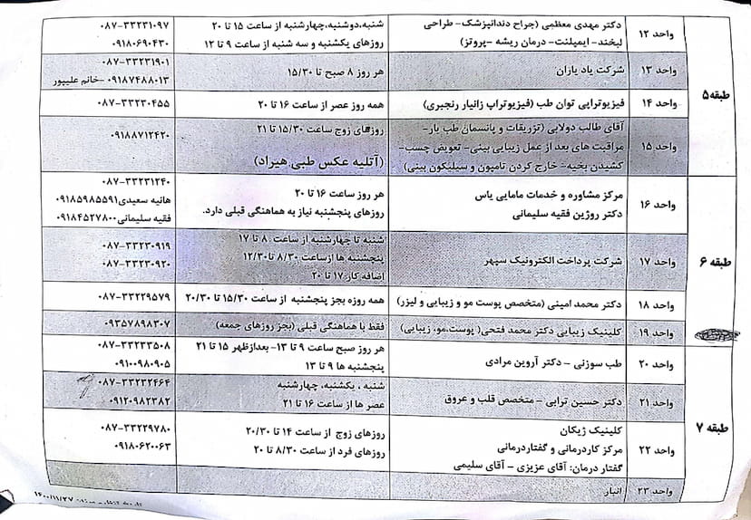 عکس ساختمان پزشکان دیلان در آقا زمان سنندج